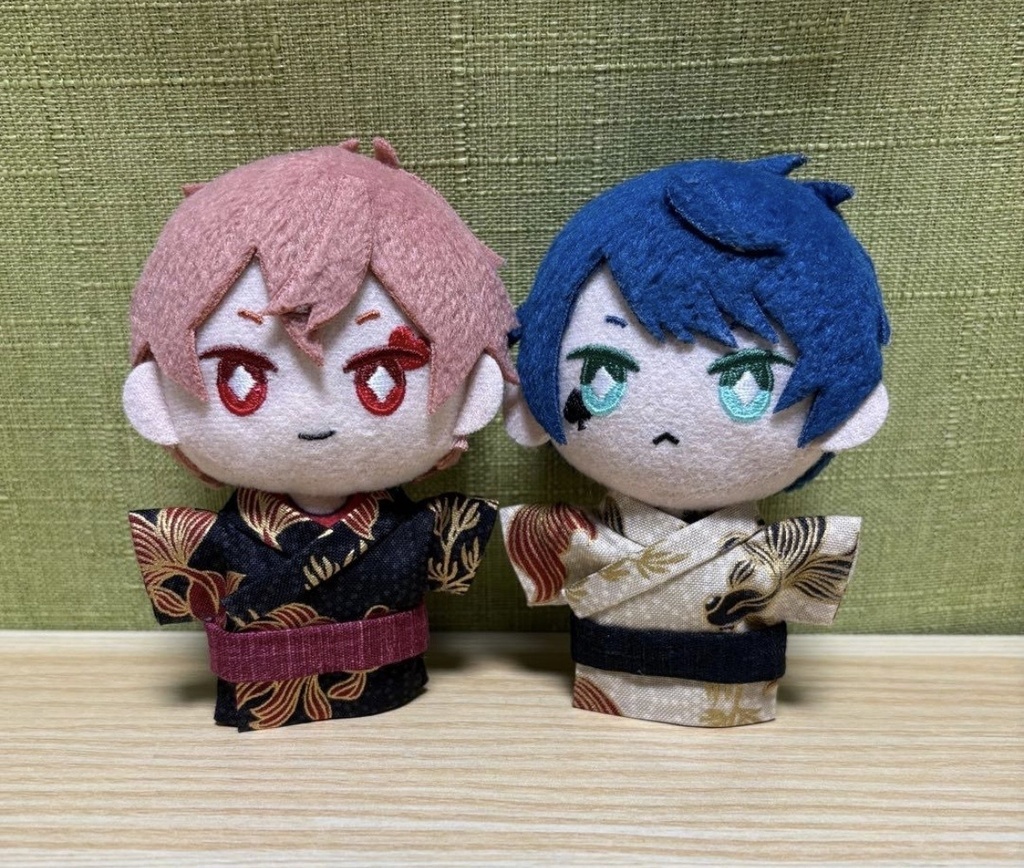 【ぬい服10cm 】金魚柄 浴衣セット
