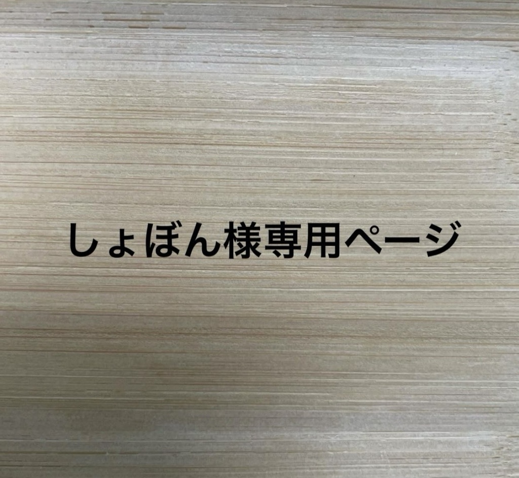 しょぼん様専用ページ