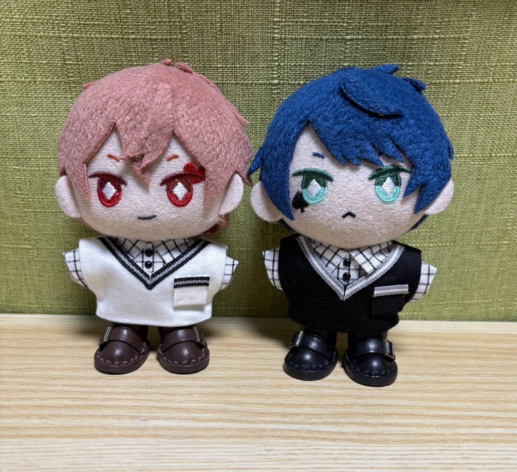 【ぬい服10cm 】モノトーンニットベストセット