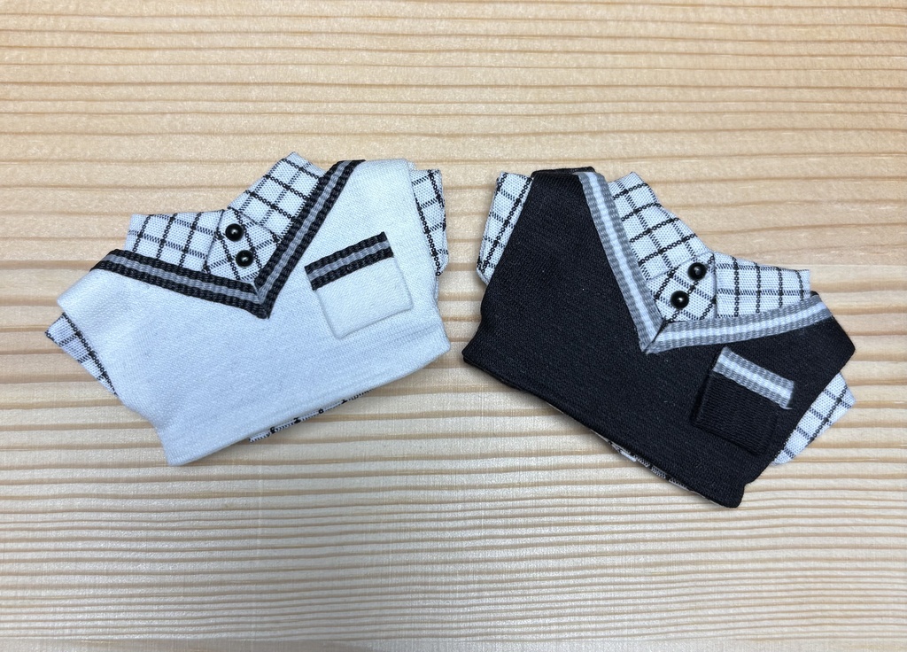 【ぬい服10cm 】モノトーンニットベストセット