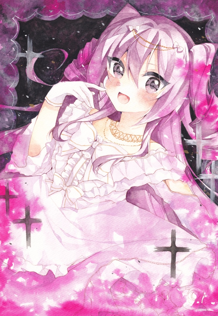 原画 ドレスアップ!あざみちゃん