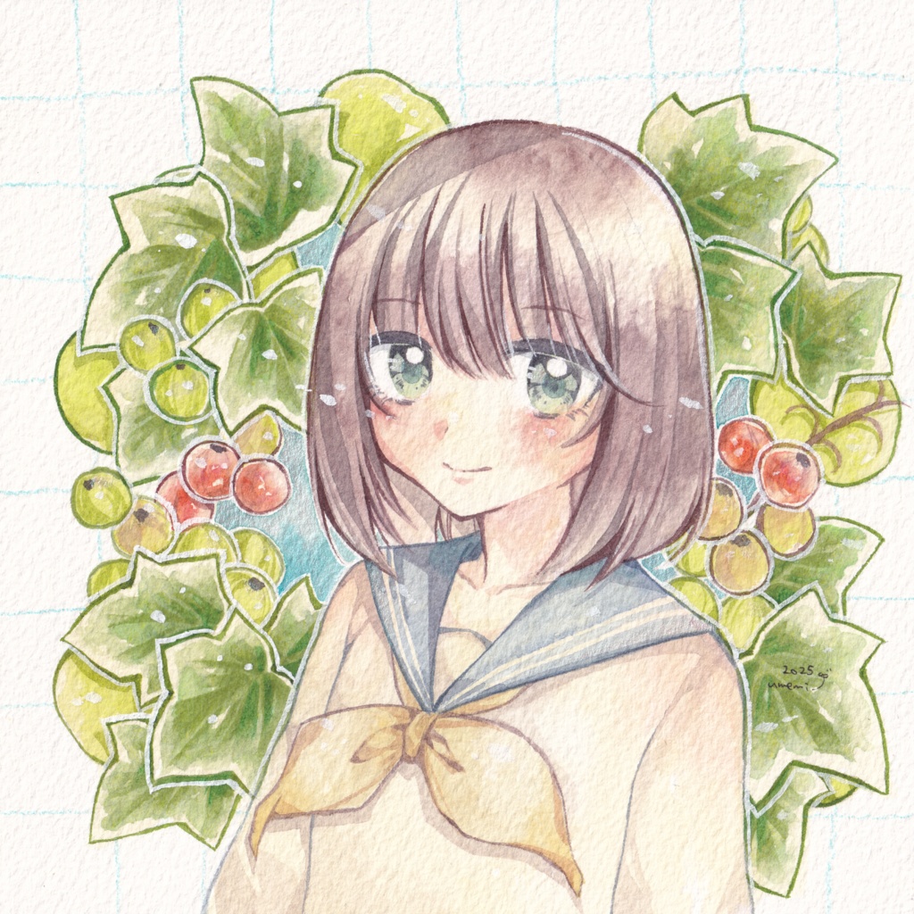 額装原画＊アイビー