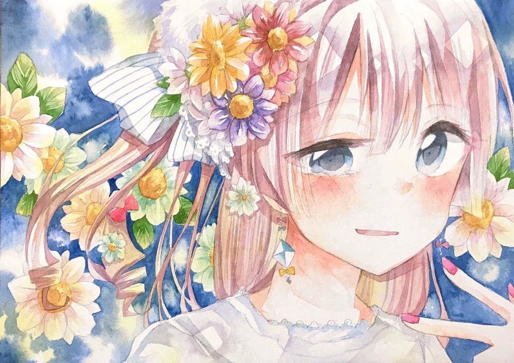 額装原画*2019 Flower