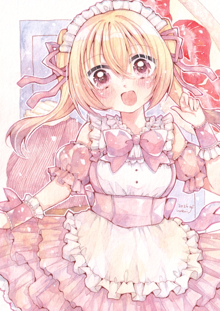 ポストカード＊春色メイド