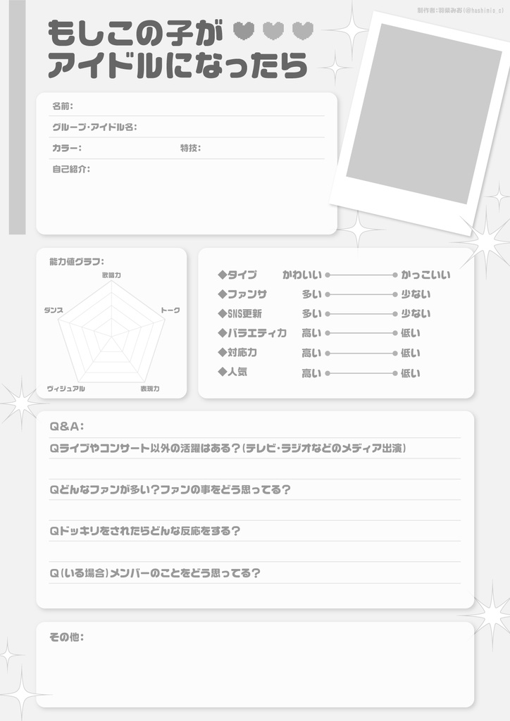 もしこの子がアイドルになったらテンプレ