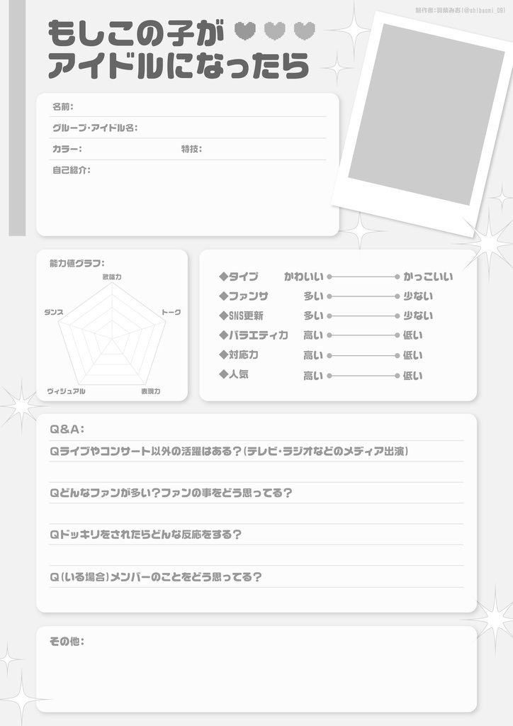 もしこの子がアイドルになったらテンプレ
