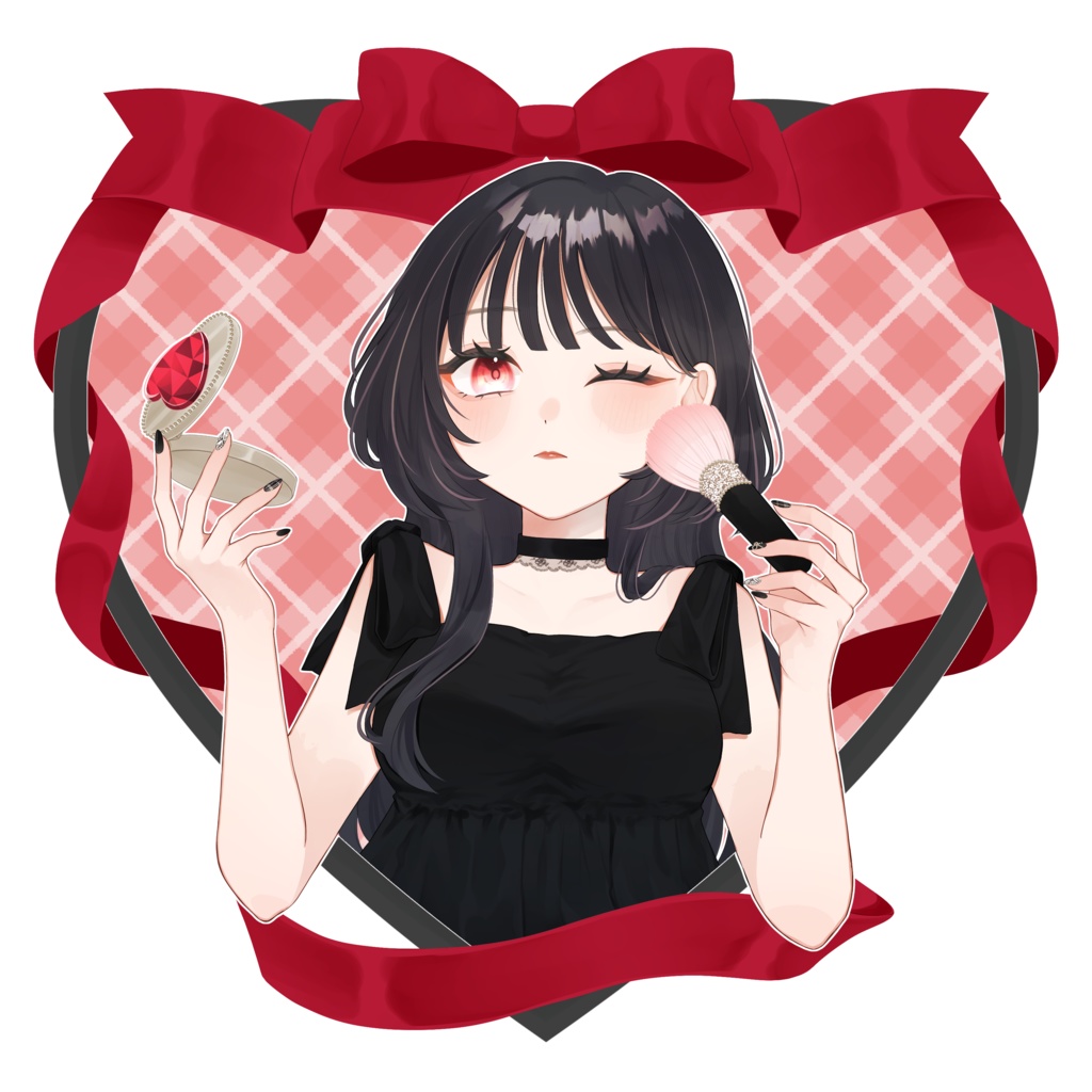 ♡女の子アクリルキーホルダー