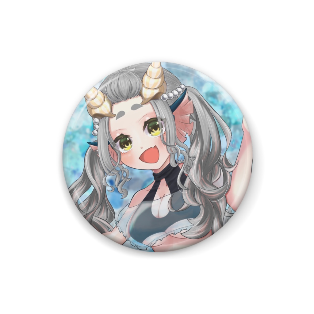 姫鱒るいべ 缶バッチ