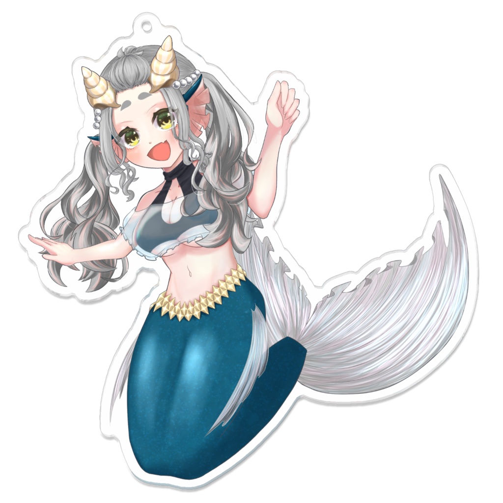 姫鱒るいべ アクリルキーホルダー(コーティング)