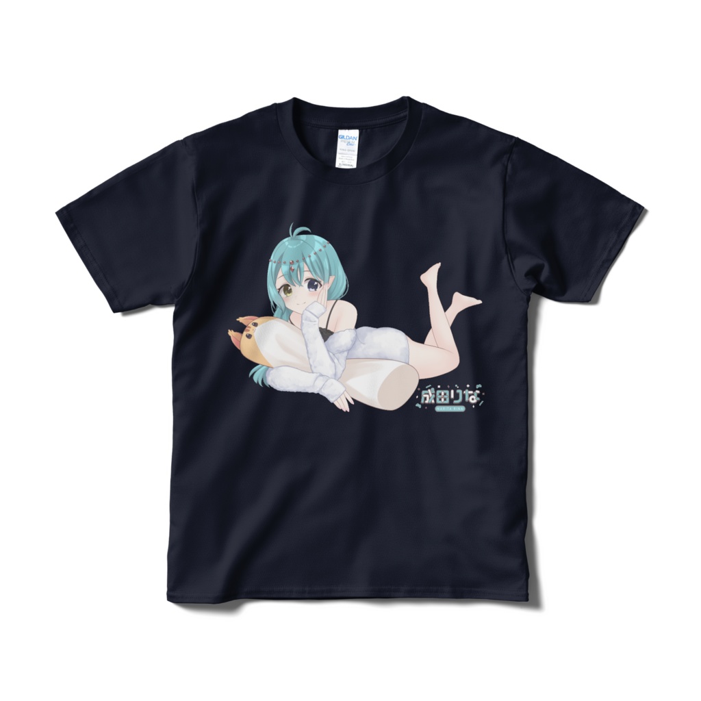 成田りなくつろぎTシャツ（ネイビー）