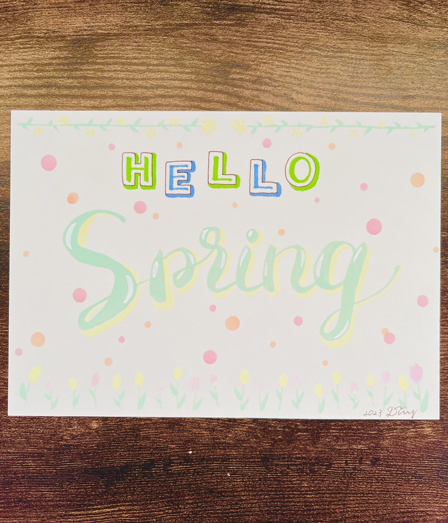 手書きカード - 2023 Spring