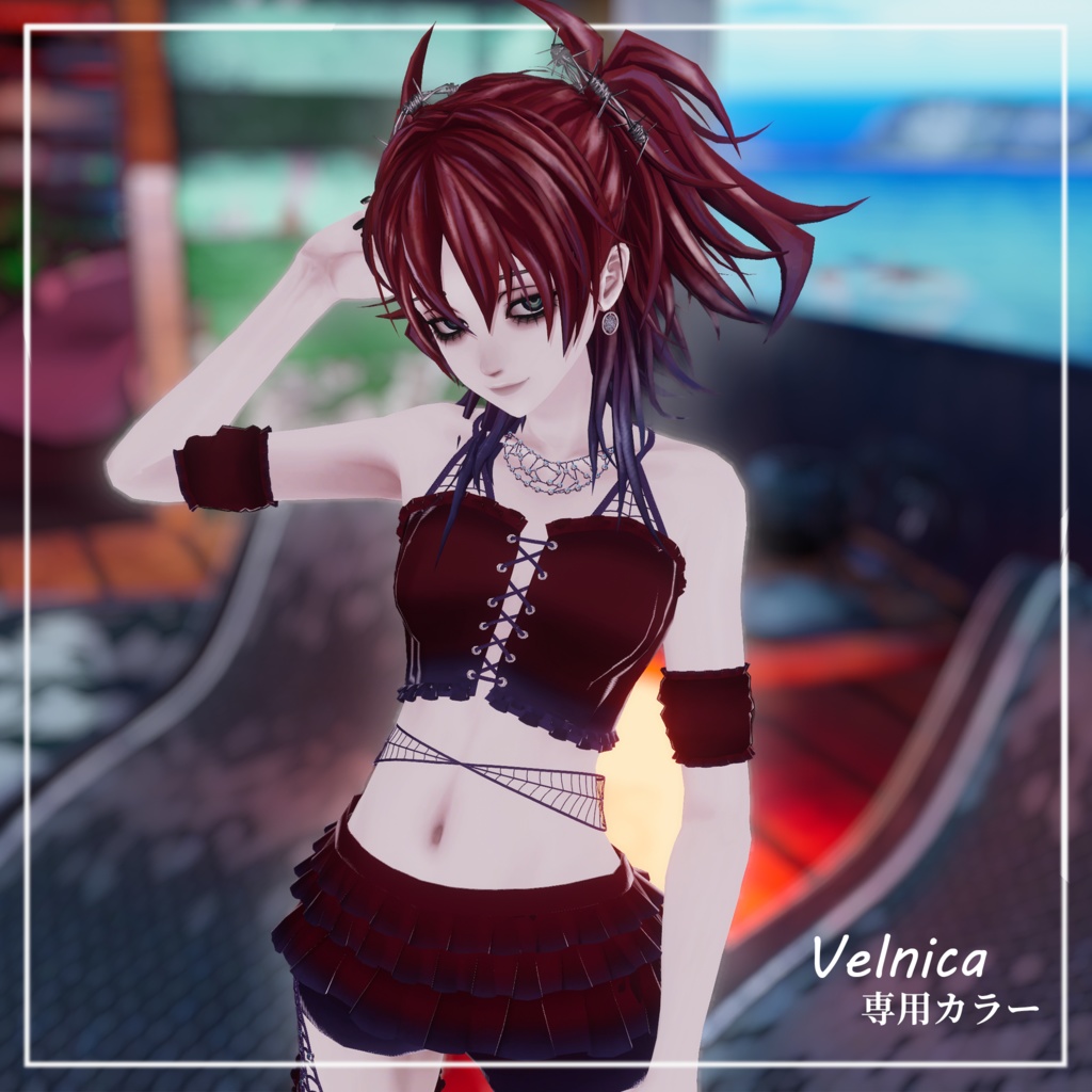 【Velnica Marycia対応】雨と蜘蛛の水着