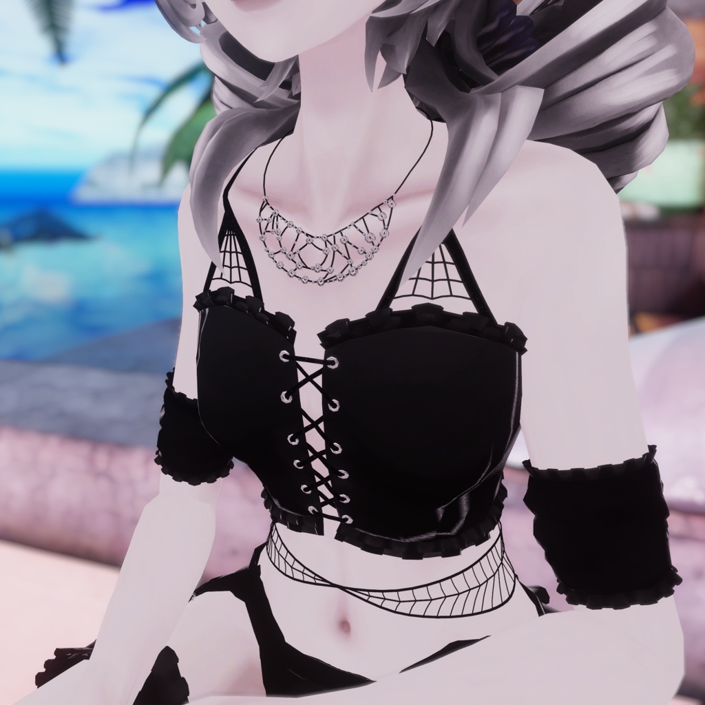 【Velnica Marycia対応】雨と蜘蛛の水着