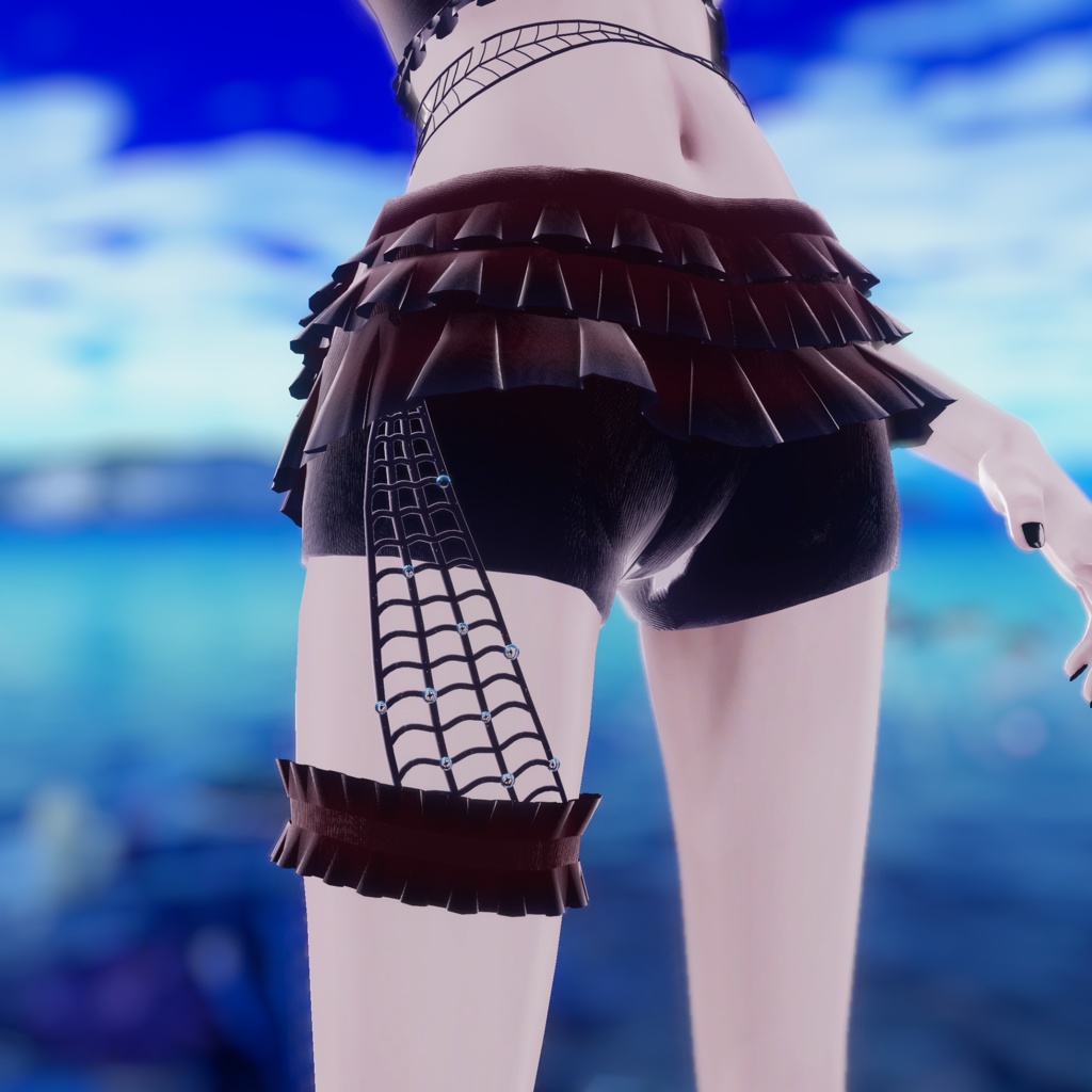 【Velnica Marycia対応】雨と蜘蛛の水着