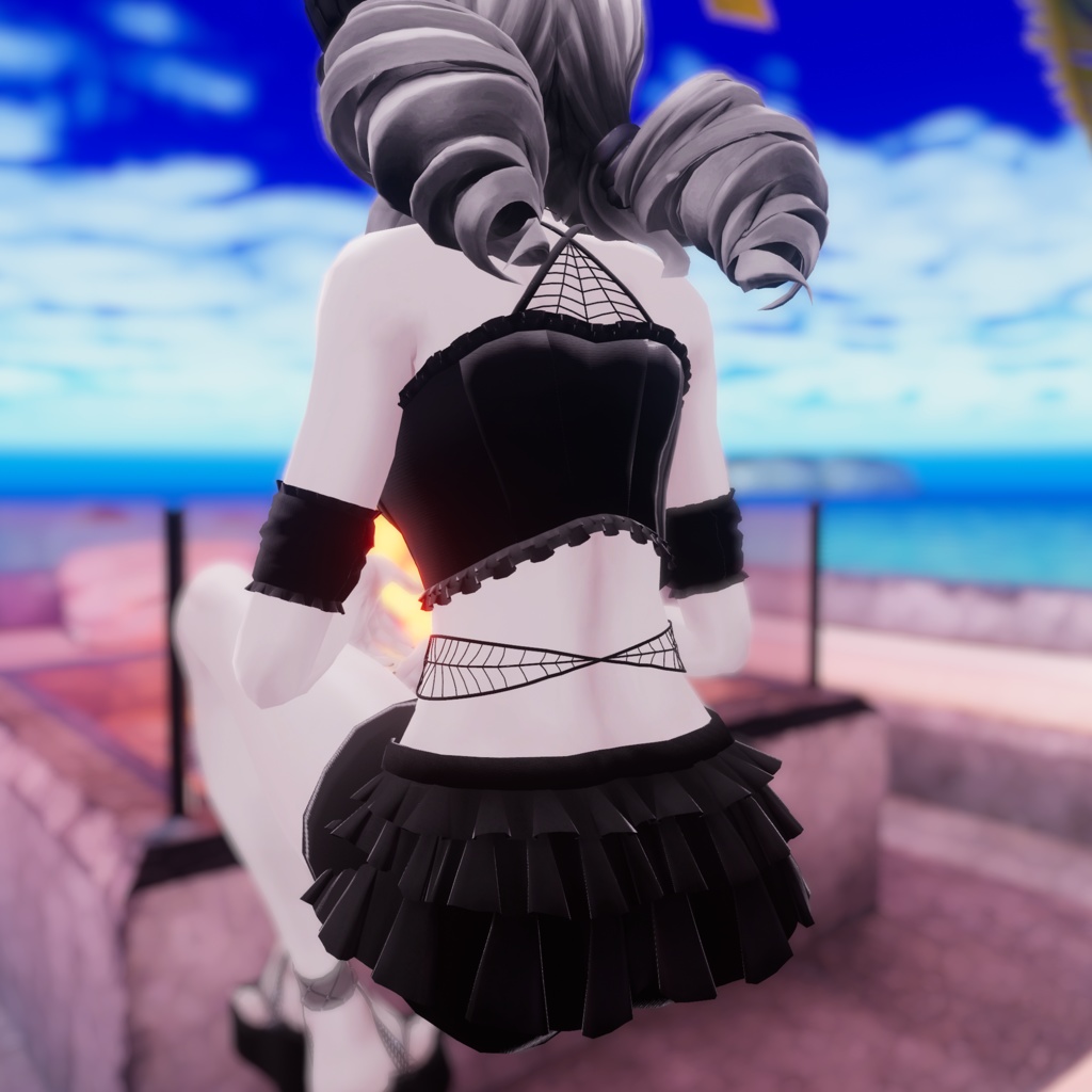 【Velnica Marycia対応】雨と蜘蛛の水着