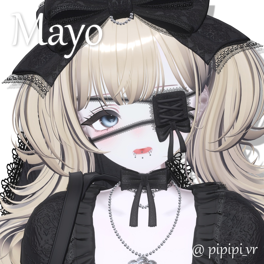 【複数アバター対応】リップピアスセット【LipSync・MA対応】