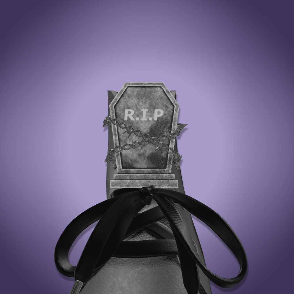 【11アバター対応】墓に片足突っ込んでる靴【セール中】