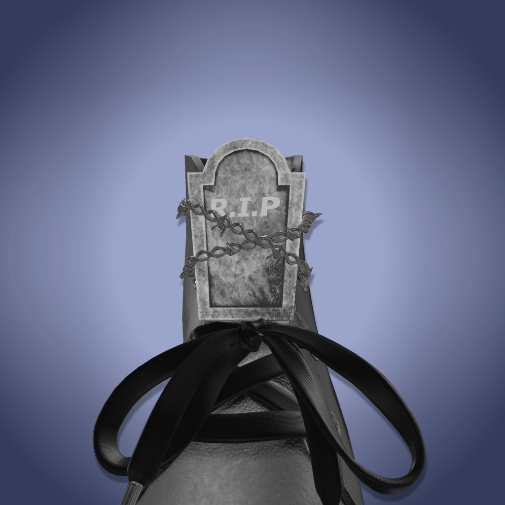 【11アバター対応】墓に片足突っ込んでる靴【セール中】