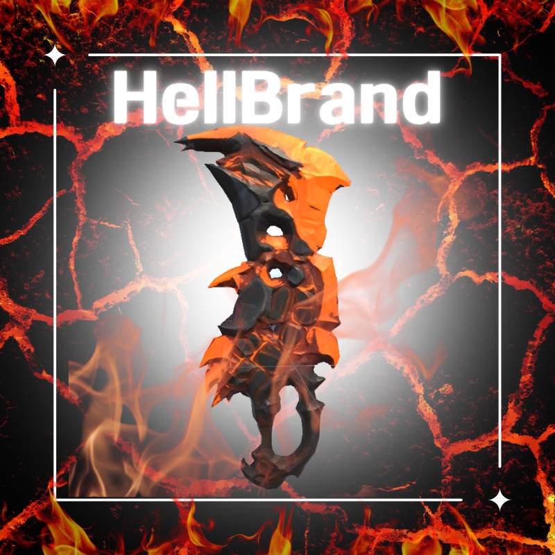 【オリジナル3Dモデル】HELLBRAND (VRChat想定)