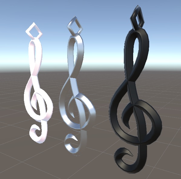 【無料配布中】Treble Clef Earring ト音記号イヤリング (VRChat想定)