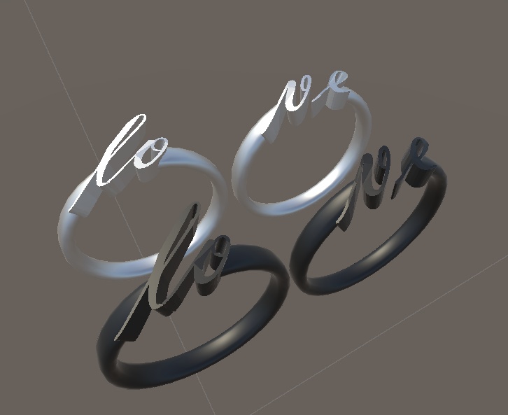 LO・VE スプリットリングSplit Ring (VRChat想定)