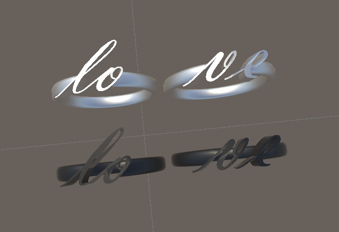 LO・VE スプリットリングSplit Ring (VRChat想定)