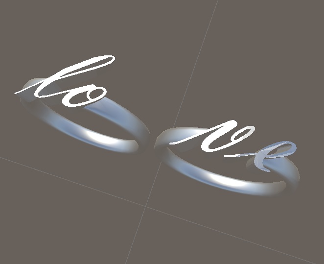 LO・VE スプリットリングSplit Ring (VRChat想定)