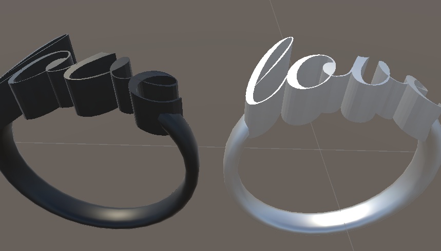 LOVE リングLoveRing (VRChat想定)