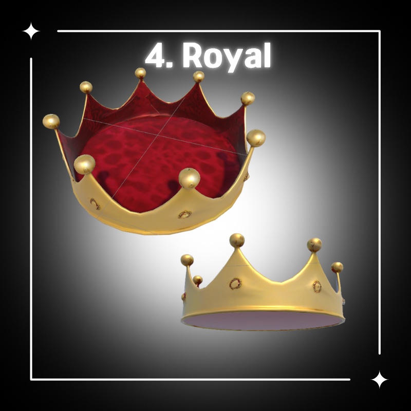 【無料配布中】Free 3D Crown Pack - 8 Simple crowns (VRChat想定)