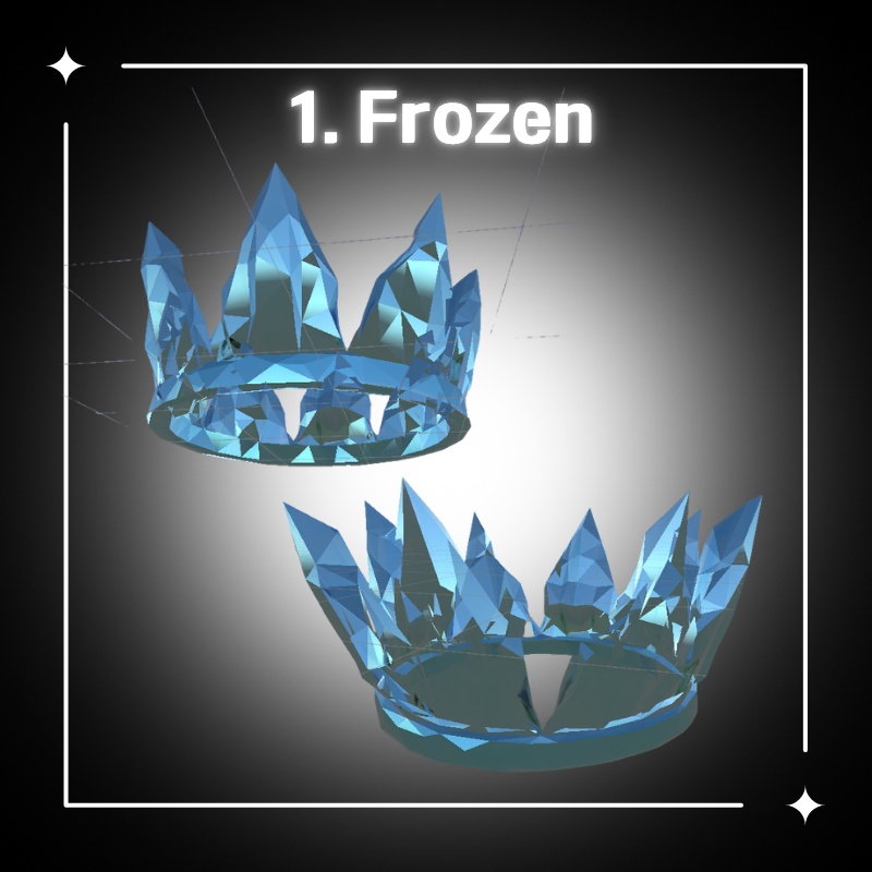【無料配布中】Free 3D Crown Pack - 8 Simple crowns (VRChat想定)