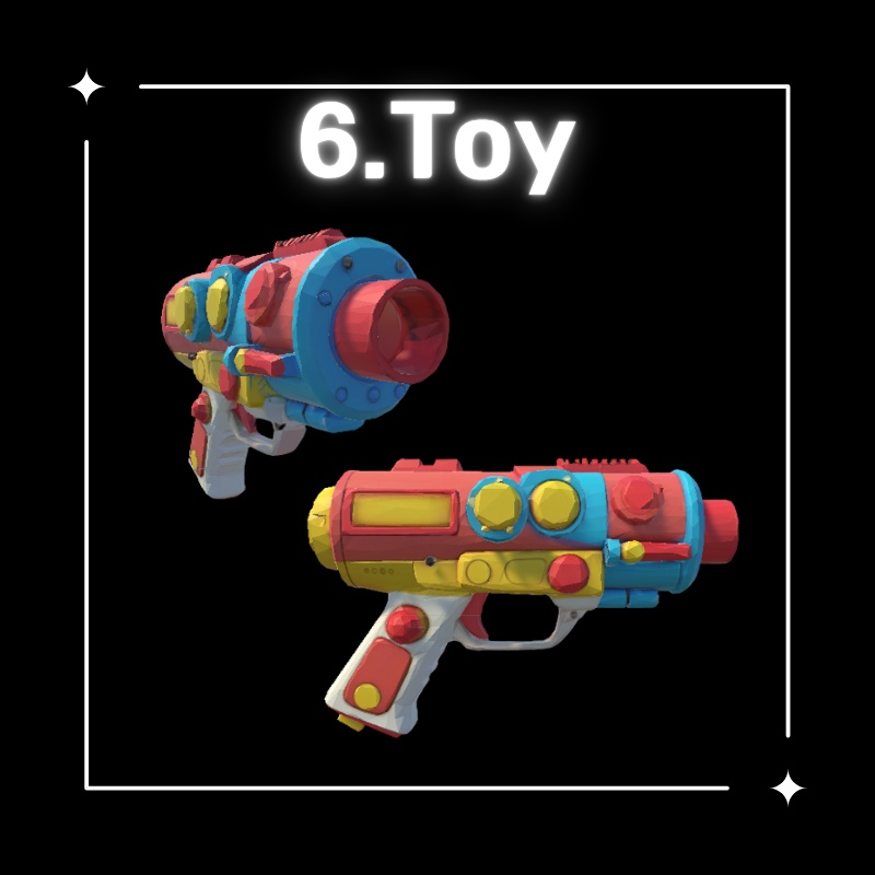 【無料配布中】6 Unique Weapons in One Set個性的な武器6種セット (VRChat想定)