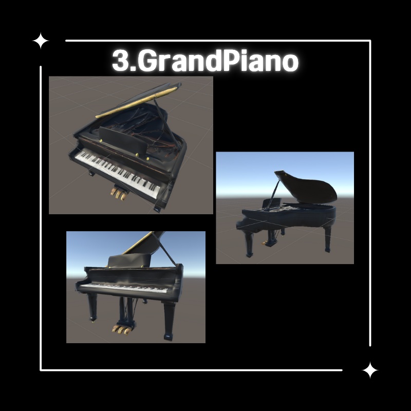 【無料配布中】0円! 楽器4種セット (VRChat想定)