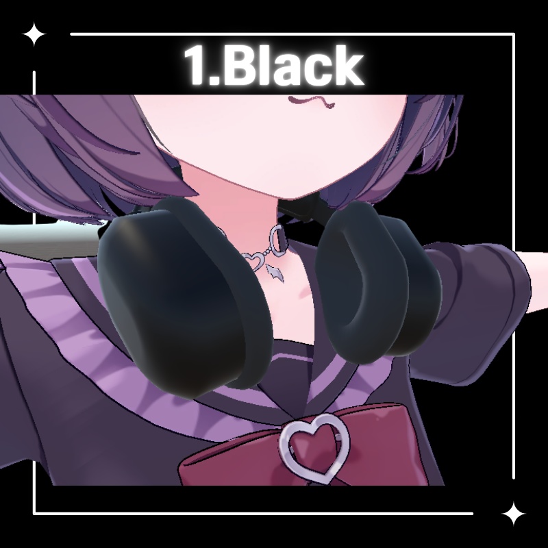 【無料配布中】ヘッドホン3色セット (VRChat想定)