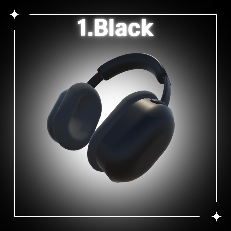 【無料配布中】ヘッドホン3色セット (VRChat想定)