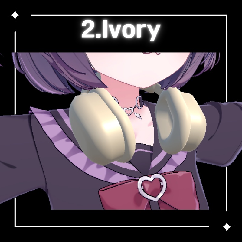 【無料配布中】ヘッドホン3色セット (VRChat想定)