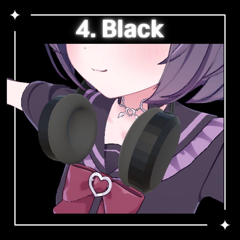 【無料配布中】ヘッドホン6種類セット (VRChat想定)