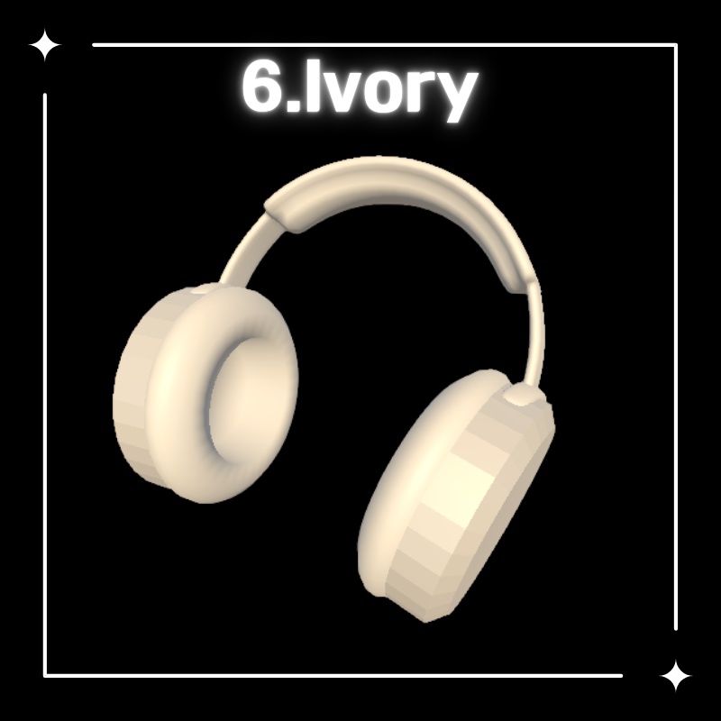 【無料配布中】ヘッドホン6種類セット (VRChat想定)