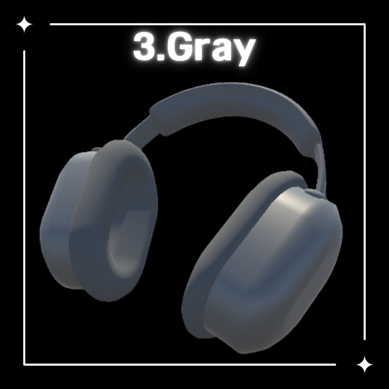 【無料配布中】ヘッドホン6種類セット (VRChat想定)