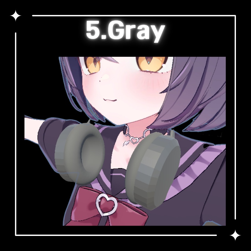 【無料配布中】ヘッドホン6種類セット (VRChat想定)