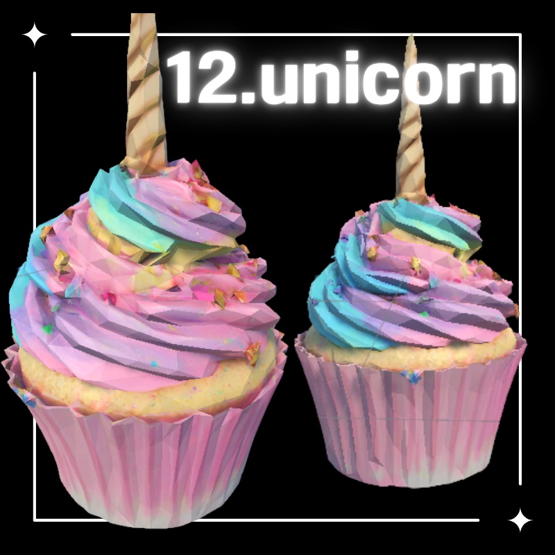 おいしいデザート12種セット(VRChat想定)