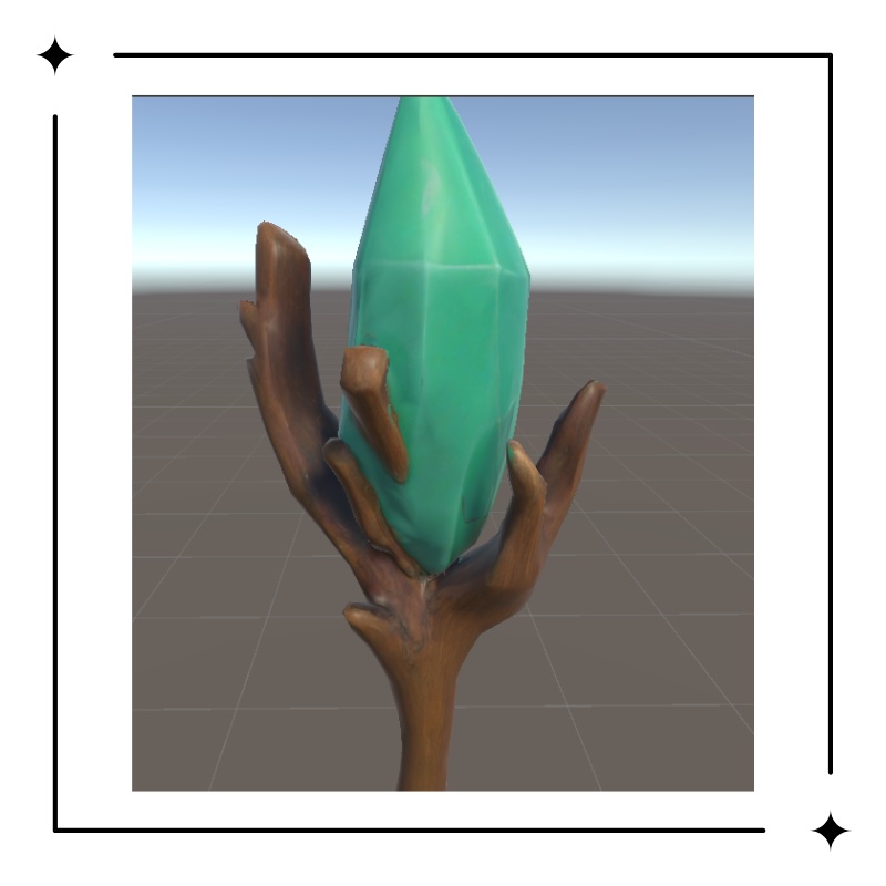 精霊の宿る杖 (VRChat想定)