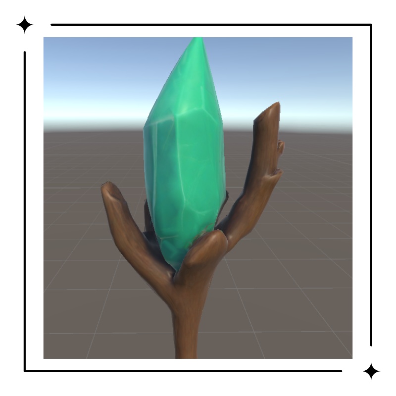 精霊の宿る杖 (VRChat想定)