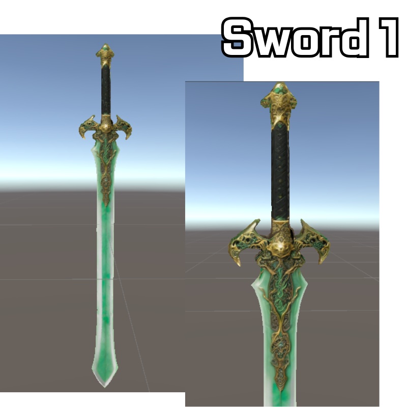 ファンタジーソード5本 / 5 Fantasy Swords (VRChat想定)