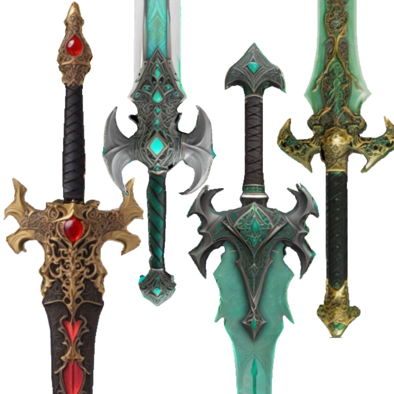 ファンタジーソード5本 / 5 Fantasy Swords (VRChat想定)