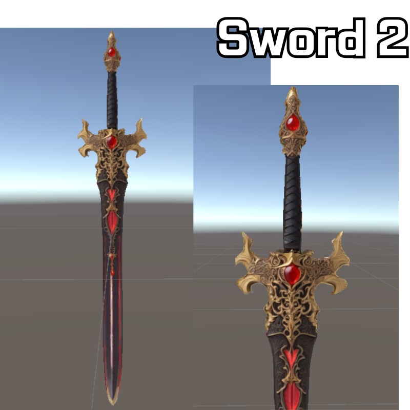 ファンタジーソード5本 / 5 Fantasy Swords (VRChat想定)