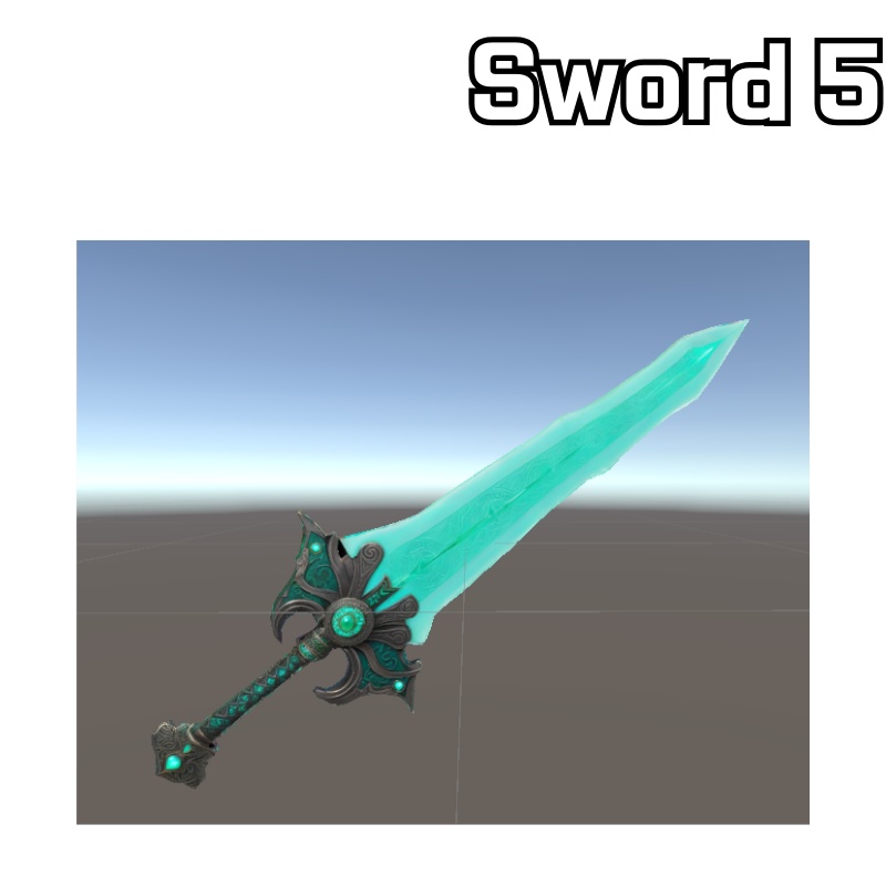 ファンタジーソード5本 / 5 Fantasy Swords (VRChat想定)