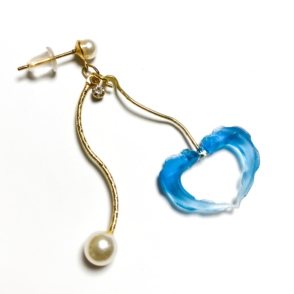 うつぼハート.♡.。.:*・° ピアス