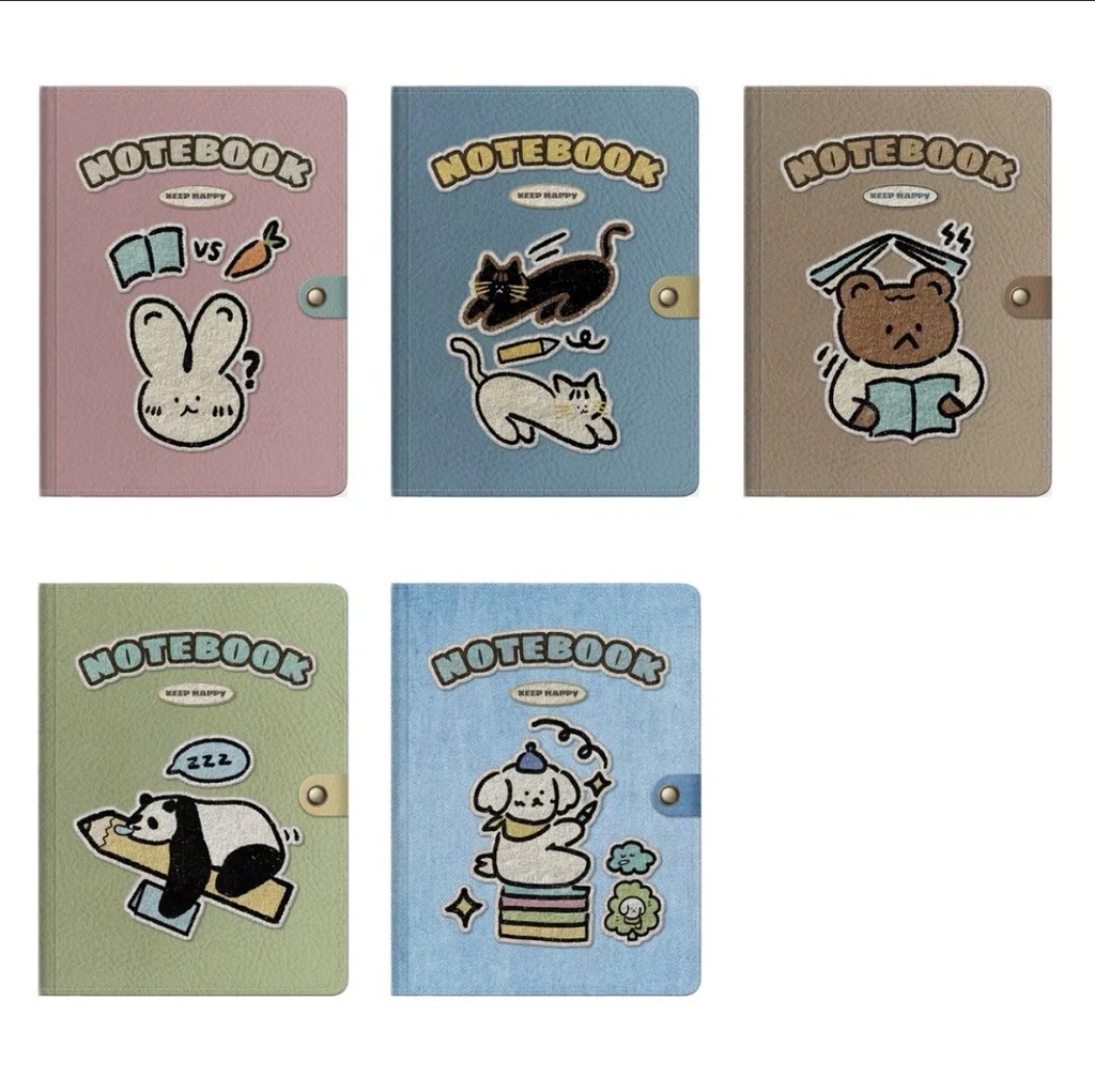 「擬似刺繍パッチ - 電子ノート - 動物カバー」