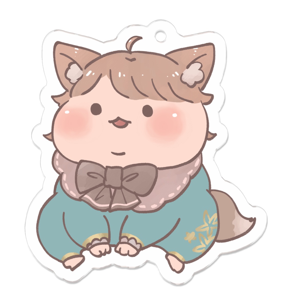 【アクリルキーホルダー】子オオカミちゃん