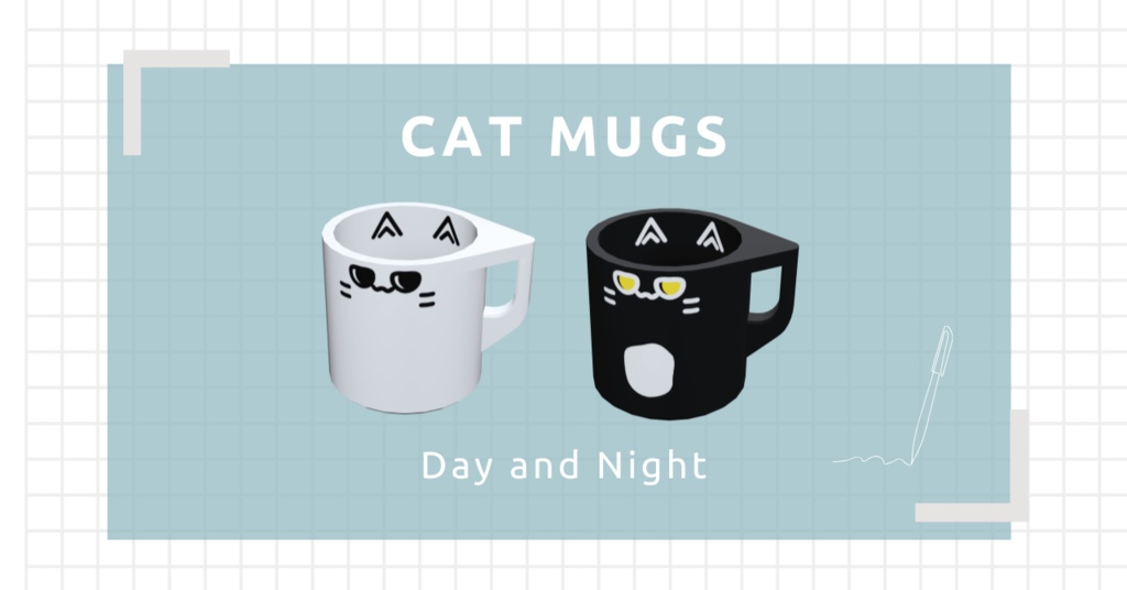 ねこのマグカップ - CAT MUGS